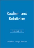Cover: Realism and Relativism, Volume 12 - Wiley