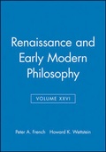 Cover: Renaissance and Early Modern Philosophy, Volume XXVI - Wiley