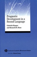 Cover: Pragmatic Development in a Second Language - Wiley