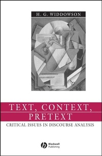 Enlarge image Cover: Text, Context, Pretext - Wiley