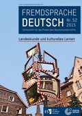 Cover: Fremdsprache Deutsch - - Heft 52 (2015): Landeskunde und kulturelles Lernen - Erich Schmidt Verlag