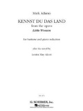 Cover: Kennst Du Das Land (from the Opera Little Women) - G Schirmer, Incorporated