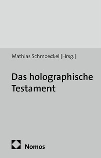 Abbildung von: Das holographische Testament - Nomos