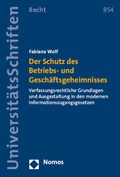 Cover: Der Schutz des Betriebs- und Gesch&auml;ftsgeheimnisses - Nomos