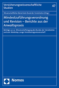Abbildung von: Mindestzuführungsverordnung und Revision - Berichte aus der Anwaltspraxis - Nomos