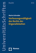 Cover: Verfassungsm&auml;&szlig;igkeit des Rechts der Organallokation - Nomos