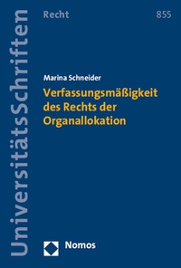 Abbildung von: Verfassungsmäßigkeit des Rechts der Organallokation - Nomos
