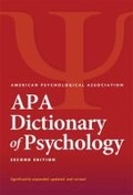 Cover: APA Dictionary of Psychology (R) - American Psychological Association