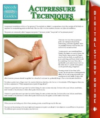 Abbildung von: Acupressure Techniques (Speedy Study Guides) - Dot EDU