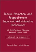 Cover: Tenure, Promotion, and Reappointment: Legal and Administrative Implications - Jossey-Bass