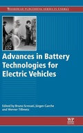 Cover: Advances in Battery Technologies for Electric Vehicles - Woodhead Publishing Ltd