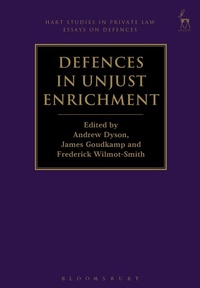 Enlarge image Cover: Defences in Unjust Enrichment - Hart Publishing