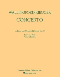 Abbildung von: Riegger: Concerto for Piano and Woodwind Quintet, Op. 53 - G. Schirmer, Inc.