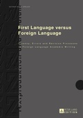 Cover: First Language versus Foreign Language - Peter Lang Verlag