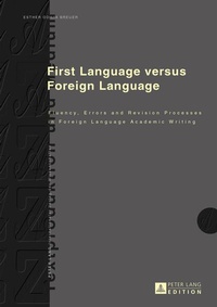 Enlarge image Cover: First Language versus Foreign Language - Peter Lang Verlag