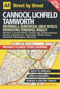 Abbildung von: AA Street by Street Cannock, Lichfield, Tamworth - Automobile Association