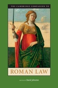 Cover: The Cambridge Companion to Roman Law - Cambridge University Press