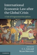 Cover: International Economic Law after the Global Crisis - Cambridge University Press