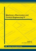 Cover: Machinery Electronics and Control Engineering IV - Trans Tech Publications Ltd