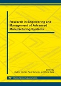 Cover: Research in Engineering and Management of Advanced Manufacturing Systems - Trans Tech Publications Ltd