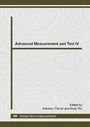 Cover: Advanced Measurement and Test IV - Trans Tech Publications Ltd