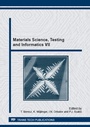 Cover: Materials Science, Testing and Informatics VII - Trans Tech Publications Ltd
