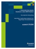 Cover: Potenziale des dualen Studiums in den MINT-F&auml;chern - utzverlag GmbH