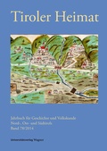 Cover: Tiroler Heimat 78 (2014) - Universit&auml;tsverlag Wagner