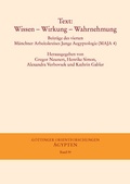 Cover: Text: Wissen - Wirkung - Wahrnehmung - Harrassowitz Verlag