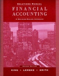 Cover: Financial Accounting: Solutions Manual - Wiley