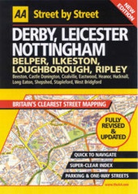 Abbildung von: AA Street by Street Derby, Leicester, Nottingham - Automobile Association