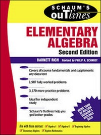 Enlarge image Cover: Schaum's Outline of Elementary Algebra - McGraw-Hill Professional