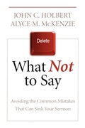 Cover: What Not to Say - Westminster/John Knox Press,U.S.