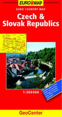 Abbildung von: Czech and Slovak Republic GeoCenter Euro Map - Mairs Geographischer Verlag,Kurt Mair