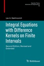 Cover: Integral Equations with Difference Kernels on Finite Intervals - Birkhäuser