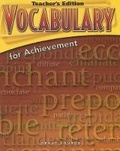 Cover: Vocabulary for Achievement - Great Source Education Group