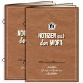 Cover: Notizen aus dem Wort - braun, 20er Pack - Betanien