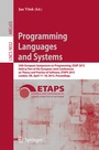 Cover: Programming Languages and Systems - Springer