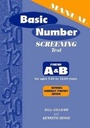 Cover: Basic Number Screening Test Manual: National Numeracy Strategy Edition - Hodder Murray