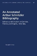 Cover: Annotated Arthur Schnitzler Bibliography - The University of North Carolina Press