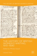 Cover: The History of British Women's Writing, 1610-1690 - Palgrave Macmillan