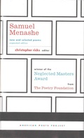 Cover: Samuel Menashe: New and Selected Poems - Library of America