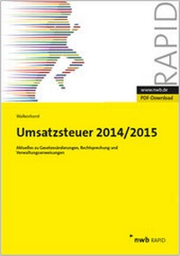 Abbildung von: Umsatzsteuer 2014/2015 - NWB