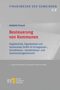 Abbildung von: Besteuerung von Kommunen - Erich Schmidt Verlag