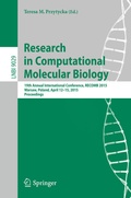 Cover: Research in Computational Molecular Biology - Springer