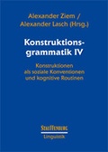 Cover: Konstruktionsgrammatik IV - Stauffenburg