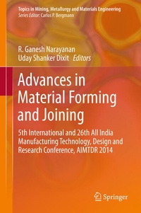 Enlarge image Cover: Advances in Material Forming and Joining - Springer