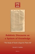 Cover: Rabbinic Discourse as a System of Knowledge - Brill