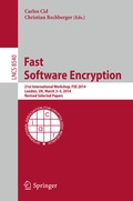 Cover: Fast Software Encryption - Springer