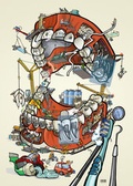 Cover: Cartoonposter "Human Mouth Project" - MEDI-LEARN